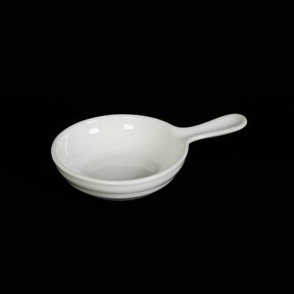 Соусник-сковорода 45мл 80мм порционная круглая с ручкой Corone Cottura фарфор LQ-QK15150 фк0814 Соусник-сковорода 45мл 80мм порционная круглая с ручкой Corone Cottura фарфор LQ-QK15150 фк0814
