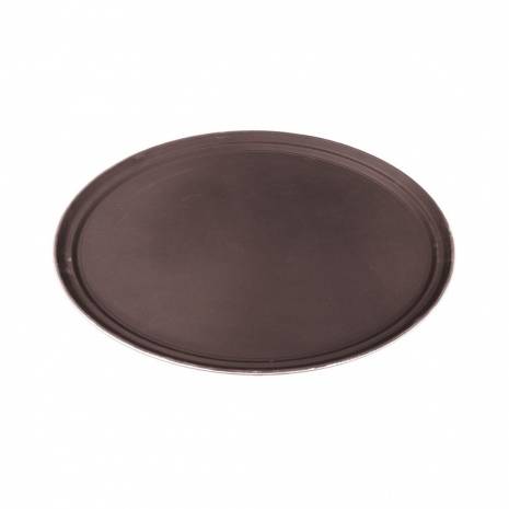 Поднос овальный 68х55см прорез. коричневый MGSteel 38503