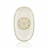 Блюдо овальное 340x200мм фарфор,серия Tessera By Bone TN-TS-ZT-34-OV /6/ Блюдо овальное 340x200мм фарфор,серия Tessera By Bone TN-TS-ZT-34-OV /6/