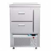 Стол холодильный среднетемпературный Абат СХС-70Н (2 ящика) с бортом Стол холодильный среднетемпературный Абат СХС-70Н (2 ящика) с бортом