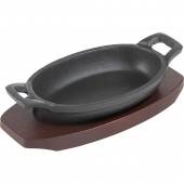 Сковорода для фахитос 155x95мм Prohotel 12034B-15B чугун Сковорода для фахитос 155x95мм Prohotel 12034B-15B чугун
