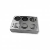 Подставка для соусов 6 ячейки 28*19*8 см. нерж. MGsteel 69822 Подставка для соусов 6 ячейки 28*19*8 см. нерж. MGsteel 69822