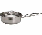 Сотейник 1,2л нерж. двойное дно крышка индукция MGSteel 19112 Сотейник 1,2л нерж. двойное дно крышка индукция MGSteel 19112