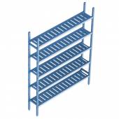 Cтеллажная система Polair LOAD.ME poly 5 ярусов 1400x400x1600 16AL.5PP40.14B Cтеллажная система Polair LOAD.ME poly 5 ярусов 1400x400x1600 16AL.5PP40.14B