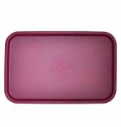 Поднос прямоугольный 52,5x32,5см вишневый поверхность шагрень (505) MGprof 1737