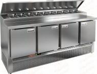 Стол холодильный для пиццы Hicold PZE2-1111/GN (1/6) агрегат внизу