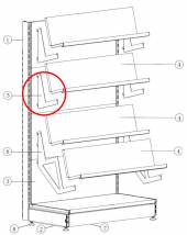 Кронштейн полки книжной 1 МХМ Купец  741264.002 Кронштейн полки книжной 1 МХМ Купец  741264.002