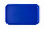 Поднос прямоугольный 52,5x32,5см голубой поверхность шагрень (123) MGprof 1737