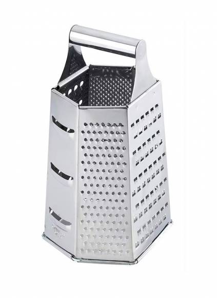 Терка 6-ти гранная 23 см. нерж. MGsteel 70426