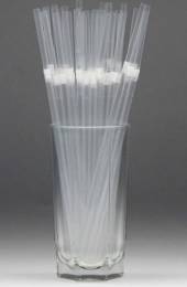Трубочка для коктейля 0,5х24см прозрачная с гофрой 1000шт/уп 