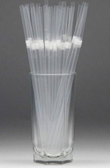 Трубочка для коктейля 0,5х24см прозрачная с гофрой 1000шт/уп 
