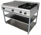 Плита со комбинированной пов-тью Гриль Мастер Ф6ЖТЛСПГ(п) (2+2) (на подставке) 13020п