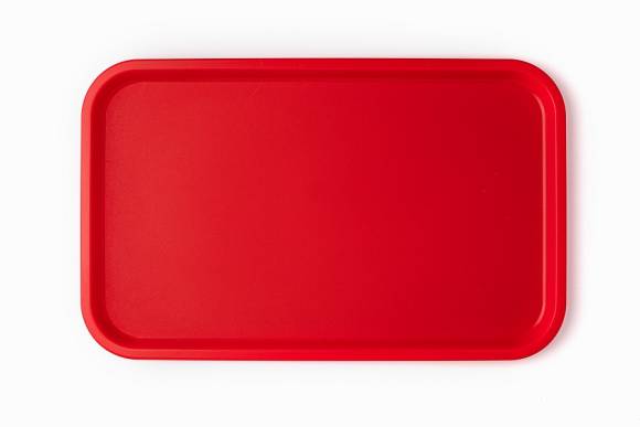 Поднос прямоугольный 52,5x32,5см красный поверхность шагрень (163) MGprof 1737