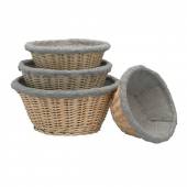 Корзина д/расстойки теста на 1кг; лоза ивовая; D=27, H=10см; бежев. Matfer 118511 Корзина д/расстойки теста на 1кг; лоза ивовая; D=27, H=10см; бежев. Matfer 118511