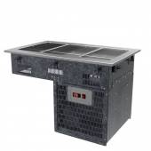 Прилавок холодильный встраиваемый RC12D Drop IN 1105х700х730; h=100мм -3хGN1/1