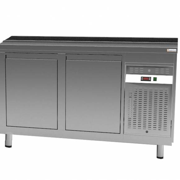 Стол охл. Standart 2-х дв. с боковым агрегатом 1340х700х850 Gastrolux без борта