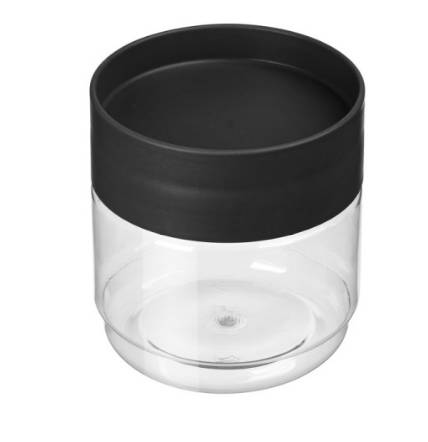 Банка для сыпучих прод. 500 мл. d=92 мм. h=100 мм. черный п/п (221102630/02) /1/24/ Банка для сыпучих прод. 500 мл. d=92 мм. h=100 мм. черный п/п (221102630/02) /1/24/