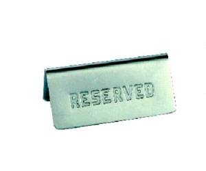 Табличка "Резерв" горизонт.нерж MGSteel SBTE1. Табличка "Резерв" горизонт.нерж MGSteel SBTE1.