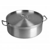 Котел нерж. 10л  d=32 см. h=12 см. тройное дно с крышк. (индукция) 3509