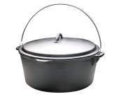 Казан 8л чугун с крышкой Luxstahl кт1505