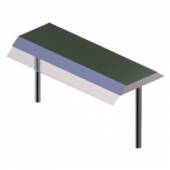 Полка настольная Gastrolux ПН-053/К стеклянный козырек Полка настольная Gastrolux ПН-053/К стеклянный козырек