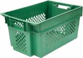 Ящик 600*400*300 мм. для овощей конусный перфорир., зеленый 71467
