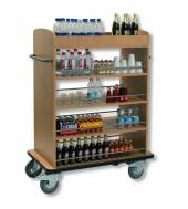 Тележка для напитков ТГ11.8 ОЛДАК 5 полок, верхняя с бортом, 2 стенки МДФ Тележка для напитков ТГ11.8 ОЛДАК 5 полок, верхняя с бортом, 2 стенки МДФ