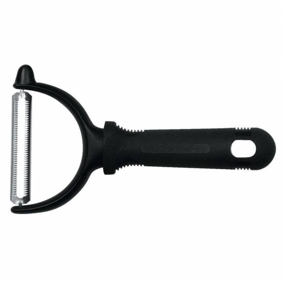 Нож для чистки овощей, поворотное лезвие с зубцами, P.L. - Proff Chef Line GS-10825-РР-BK201-RE-PL