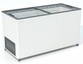 Ларь морозильный Frostor F 500 С серый с прямым стеклом