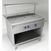 Мармит вторых блюд 2-секционный судовой МСЭВ-2 2хGN1/1-150 с надстройкой 1Ф