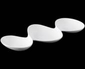 Менажница 3 секции 370мм фигурная Wilmax WL-992416 /3/18/ Менажница 3 секции 370мм фигурная Wilmax WL-992416 /3/18/