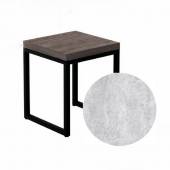 Табурет 380х380х450 П-образный Бетон Светлый Табурет 380х380х450 П-образный Бетон Светлый