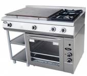 Плита с комбинированной пов-тью и духовкой  Гриль Мастер Ф6ЖТЛСПДГ(п) (2+2) 13021п