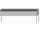 ВМ5 Ванна моечная сварная 5-и секционная 2000*900*850 гл.450 с бортом