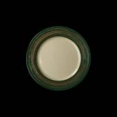 Тарелка мелкая 310мм China Town слоновая кость+ зеленый фк8502