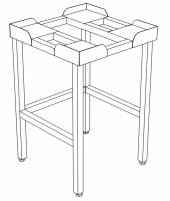 П Подставка  без полки и направляющих 700*700*850