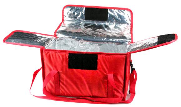 Термосумка для обедов 450х200х300мм фольгированная 1925
