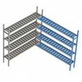 Дополнительная угловая секция. 4 яруса LOAD.ME poly 1200x400x1800 18AL.4PP40.12C Дополнительная угловая секция. 4 яруса LOAD.ME poly 1200x400x1800 18AL.4PP40.12C