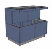 МОНТ 1100х700х860 серия RD1 Каркас с обшивкой ЛДСП, полка для тарелок