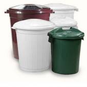 Бак пищевой 65 л 48*55см п/п Б-65 белый с крышкой, пластик Бак пищевой 65 л 48*55см п/п Б-65 белый с крышкой, пластик