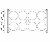 Форма силикон "Цветок" 8шт Paderno 47742-10 04140957