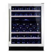 Винный шкаф компрессорный DUNAVOX DX-53.130DWK/DP 2 температурные зоны