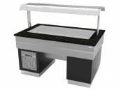 Прилавок с охлажд. нерж. поверхностью Stone Island Gastrolux ПО-1310/ПН/SI для 3хGN1/1 Прилавок с охлажд. нерж. поверхностью Stone Island Gastrolux ПО-1310/ПН/SI для 3хGN1/1