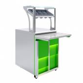 Прилавок для приборов и подносов Neon Luxstahl ПП (С)-600 Premium