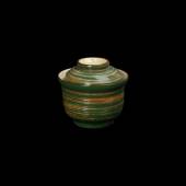 Бульонная чашка с крышкой 115мм 280мл China Town слоновая кость+ зеленый фк8510