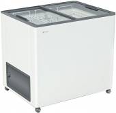 Ларь морозильный Frostor F 250 С серый с прямым стеклом