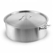 Котел нерж. 35л MGSteel низкий, тройное дно с крышк. (индукция) 73081