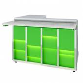 Прилавок кассовый универсальный Neon Luxstahl КК-1200 Premium