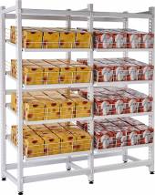 Стеллаж гравитационный конечная секция 787х580х2035 мм Стеллаж гравитационный конечная секция 787х580х2035 мм