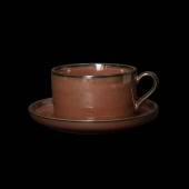 Чайная пара 280мл Corone Carmen красная фк1823 Чайная пара 280мл Corone Carmen красная фк1823